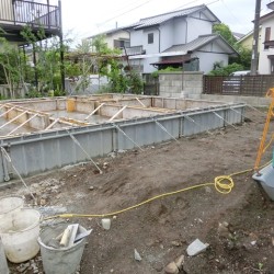 秦野市A様邸、基礎です。